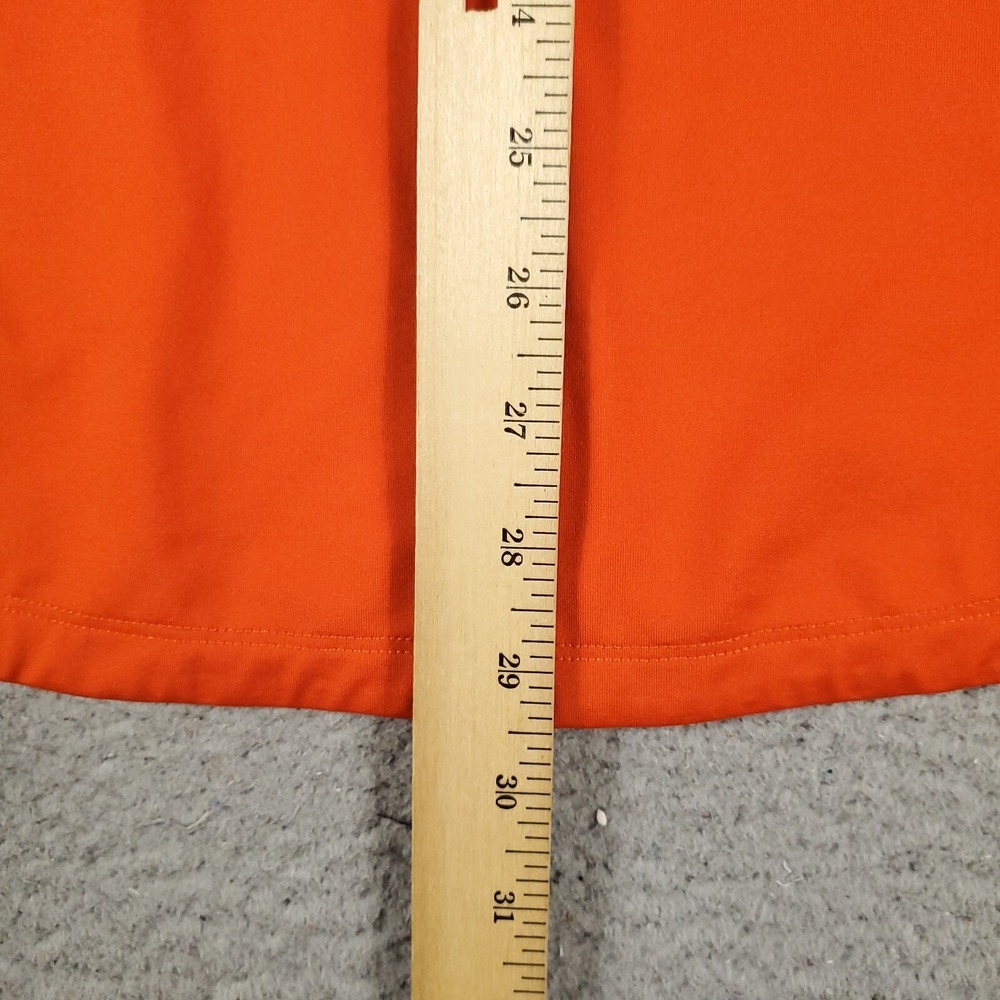 Adidas Polo Shirt Womens Size LT Orange Casual Golf Ladies Short Sleeve - Picture 4 of 6